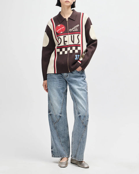 Deus Ex Machina - Monte Carlo Knit Cardigan - Java Brown