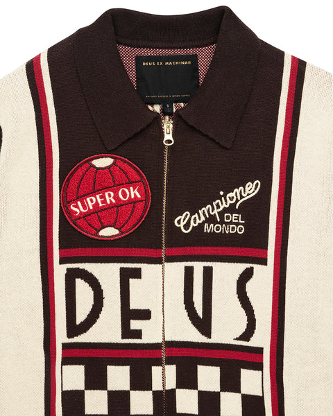 Deus Ex Machina - Monte Carlo Knit Cardigan - Java Brown