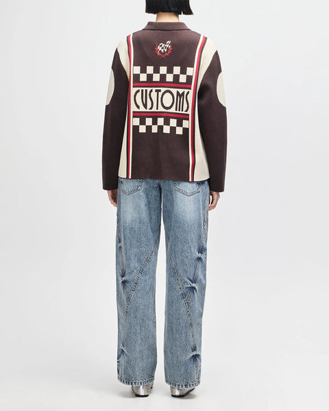 Deus Ex Machina - Monte Carlo Knit Cardigan - Java Brown