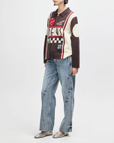 Deus Ex Machina - Monte Carlo Knit Cardigan - Java Brown
