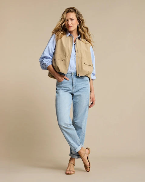 Red Button - Ivy Sleeveless Gathering - Dark Sand
