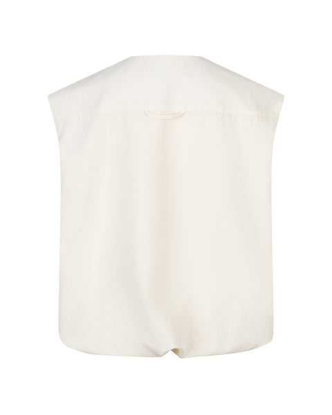 Red Button - Ivy Sleeveless Gathering - Pearl