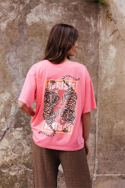 Le Temps des Cerises - Tiger Tee - Pink Fluo