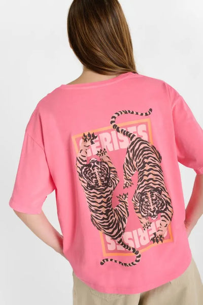 Le Temps des Cerises - Tiger Tee - Pink Fluo