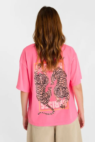 Le Temps des Cerises - Tiger Tee - Pink Fluo