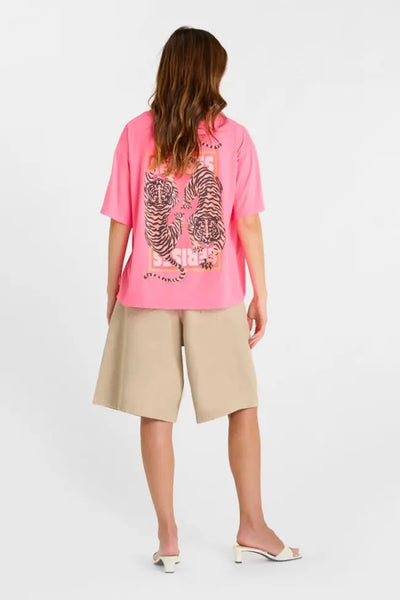 Le Temps des Cerises - Tiger Tee - Pink Fluo