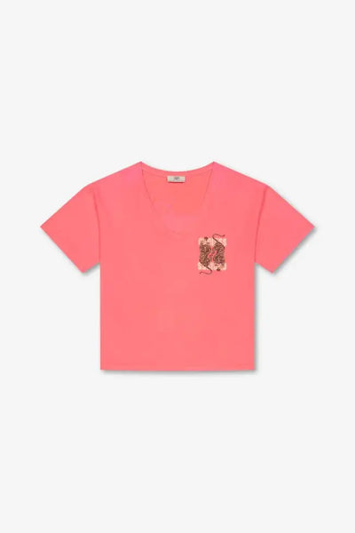 Le Temps des Cerises - Tiger Tee - Pink Fluo
