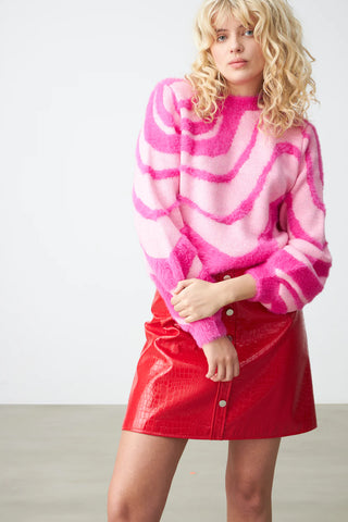 Cras Angela Pullover - Swirl Pink