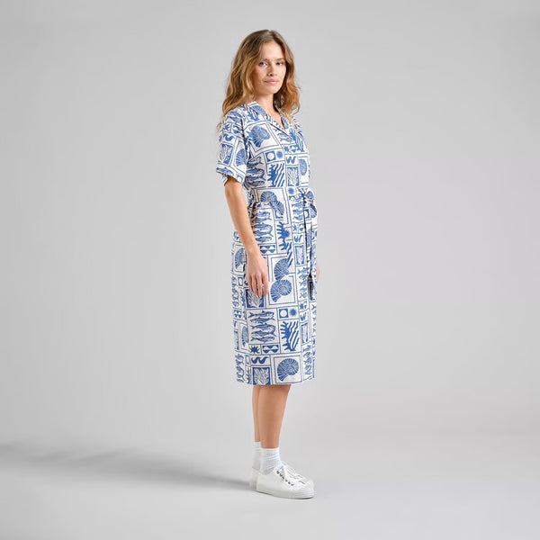 Dedicated - Orreforsb Shirt Dress - Ocean Squares