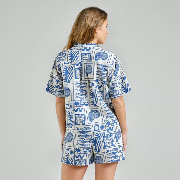 Dedicated - Torup Shirt - Ocean Squares