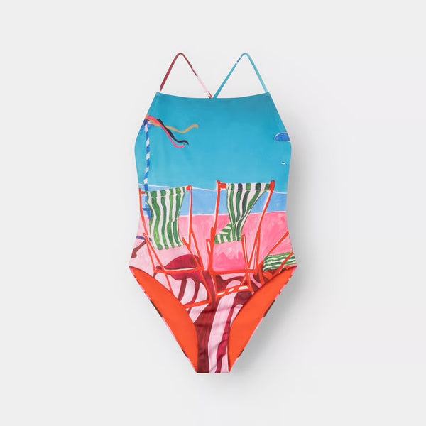 Dedicated - Vinterviken Swimsuit - Deckchairs