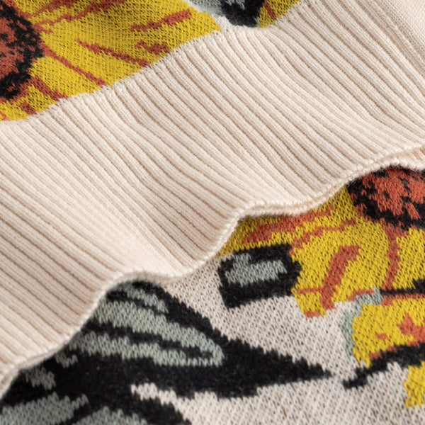 Dedicated - Kanan Sunflower Cardigan - Vanilla White