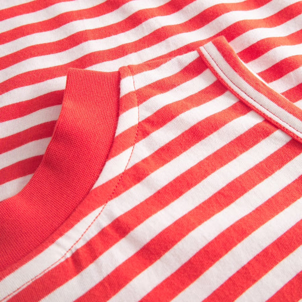Dedicated - Namsos Stripes Top - Grenadine Red