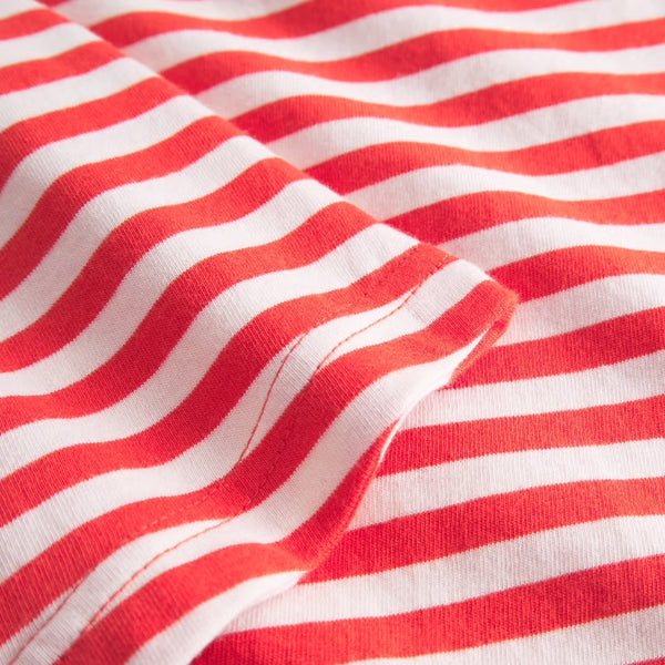 Dedicated - Namsos Stripes Top - Grenadine Red