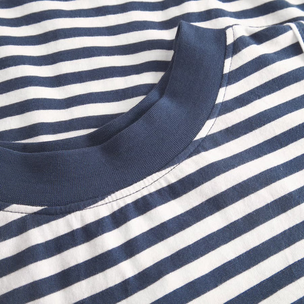 Dedicated - Namsos Stripes Top - Insignia Blue