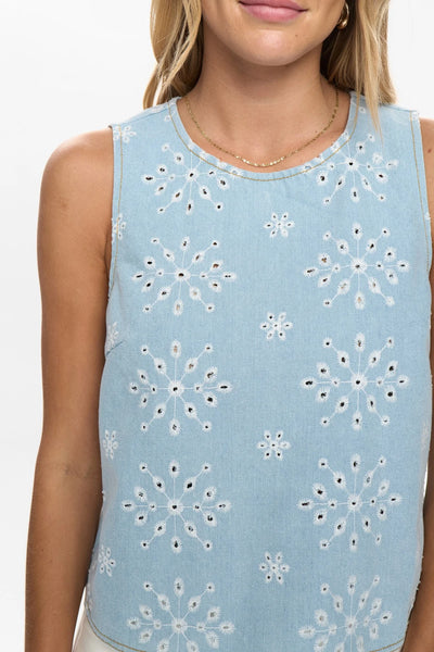 Numph - Nudelilah Top - Light Blue Denim