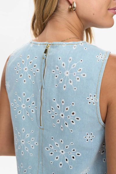 Numph - Nudelilah Top - Light Blue Denim
