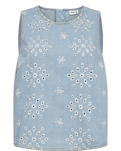 Numph - Nudelilah Top - Light Blue Denim