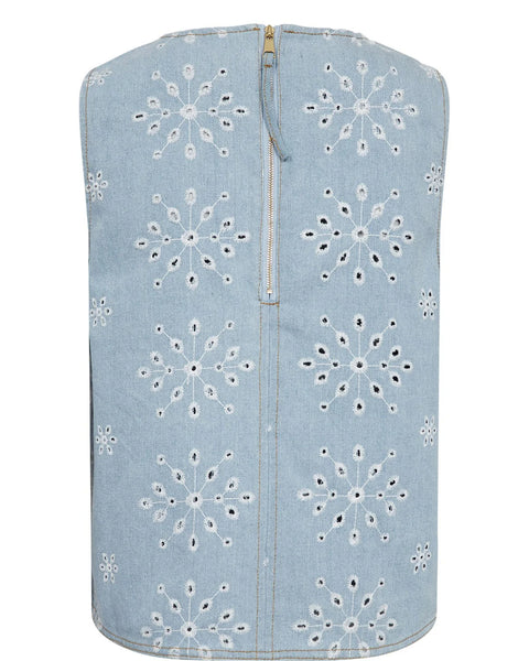Numph - Nudelilah Top - Light Blue Denim