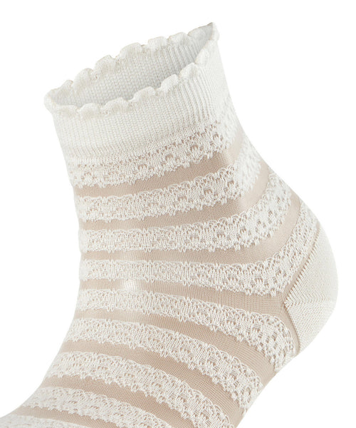 Falke - Border Lace Sock - Off White