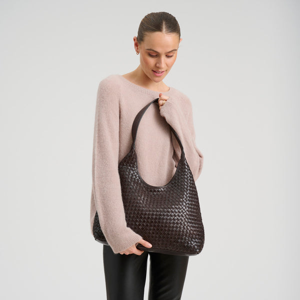 Depeche - Sofya Shoulder Bag - Dark Brown