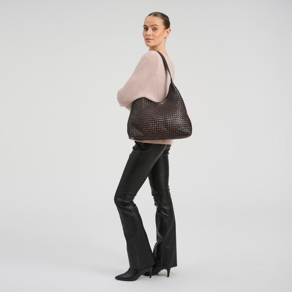 Depeche - Sofya Shoulder Bag - Dark Brown