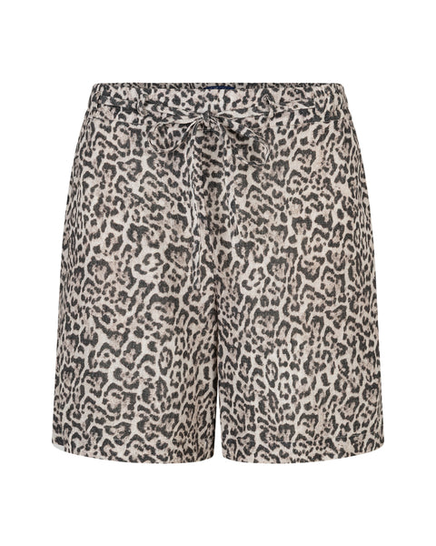 Red Button - Claudette Linen Short - Leopard