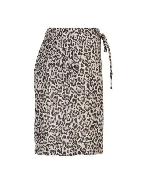 Red Button - Claudette Linen Short - Leopard