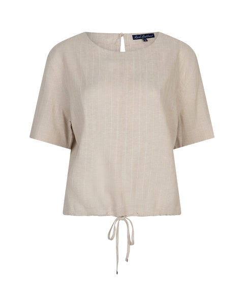 Red Button - Skyler Linen Mix Top - Pebble