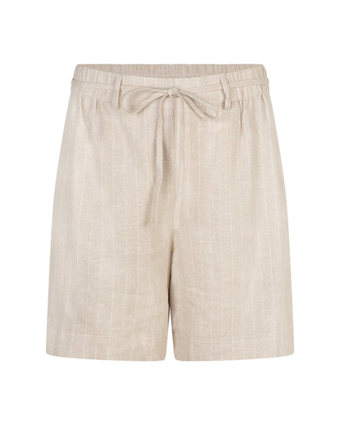 Red Button - Cami Linen Shorts - Pebble