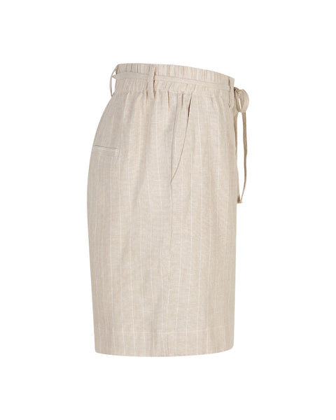 Red Button - Cami Linen Shorts - Pebble