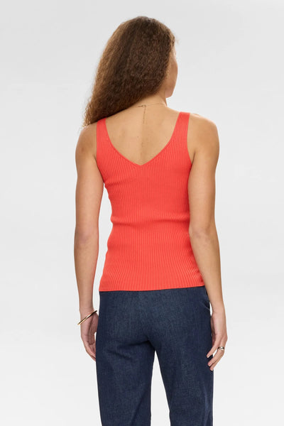 Numph - Nucerys Ribbed Vest - Cayenne