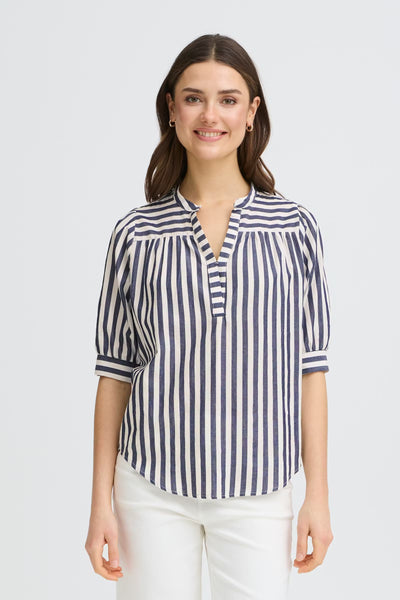 Fransa - Frdonnie Blouse 1 - Navy Blazer