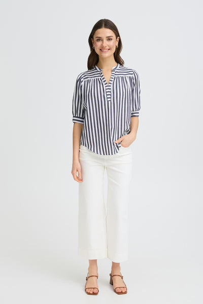 Fransa - Frdonnie Blouse 1 - Navy Blazer