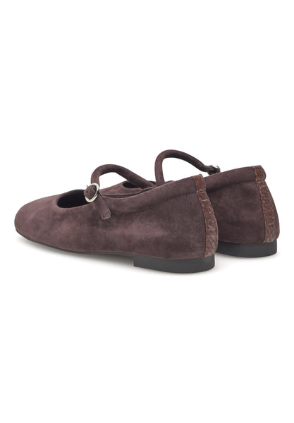 Woden - Cathy Ballerina Shoe - Chocolate