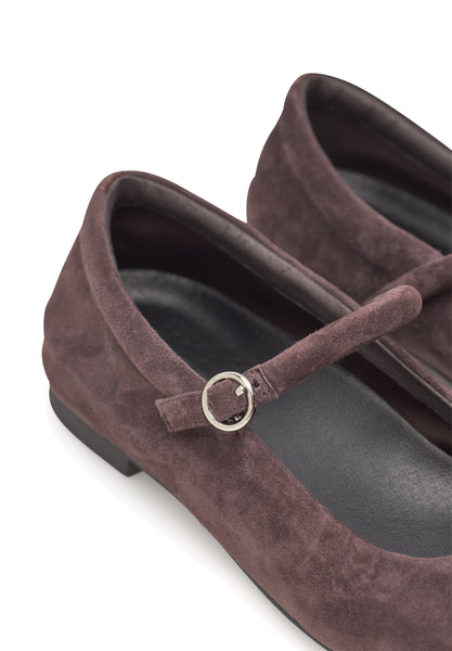 Woden - Cathy Ballerina Shoe - Chocolate