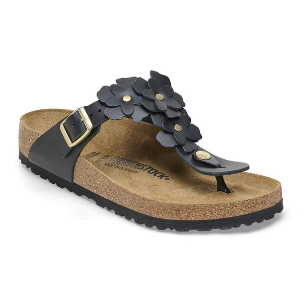 Birkenstock - Gizeh Flower Embellishment - Black