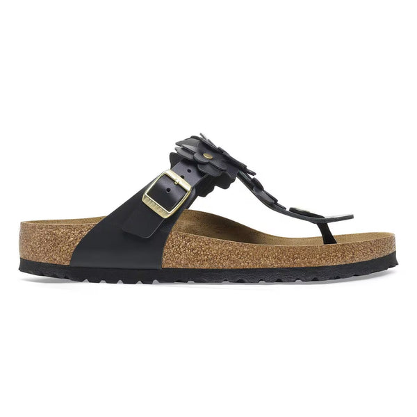 Birkenstock - Gizeh Flower Embellishment - Black