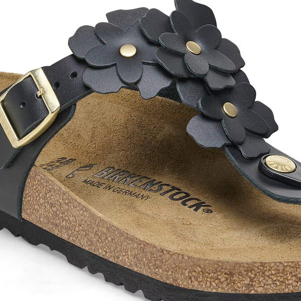 Birkenstock - Gizeh Flower Embellishment - Black
