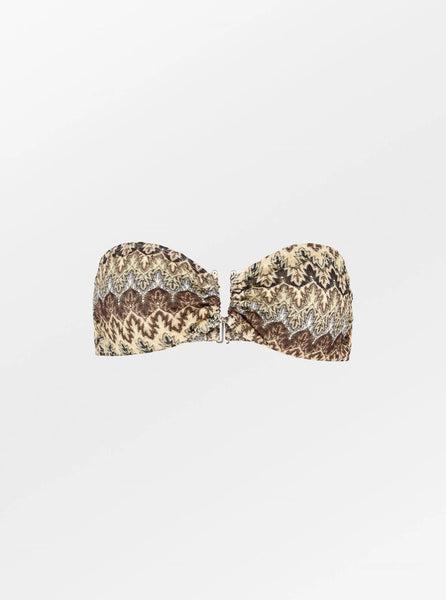 Becksondergaard - Amber Bandeau Bikini Top - Mocha Brown