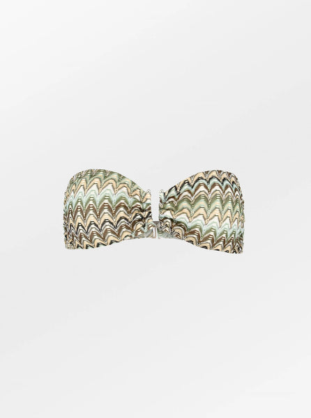 Becksondergaard - Amber Bandeau Bikini Top - Bottle Green