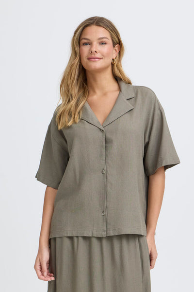Fransa - Frjett Shirt 1 - Smokey olive