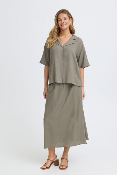 Fransa - Frjett Shirt 1 - Smokey olive