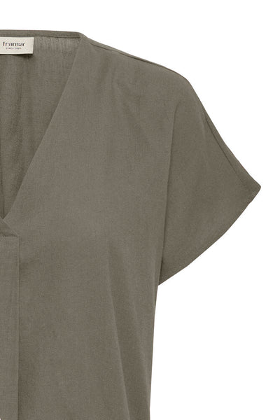 Fransa - Frjett Blouse 1 - Smokey Olive
