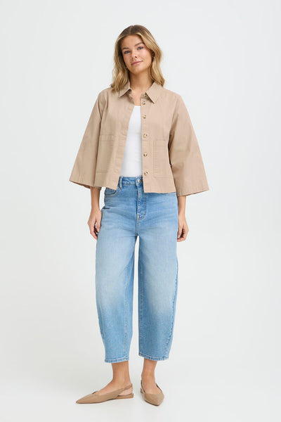 Fransa - Frabilene Shirt 1 - Savannah Tan