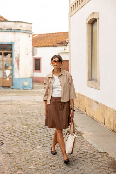 Fransa - Frabilene Shirt 1 - Savannah Tan