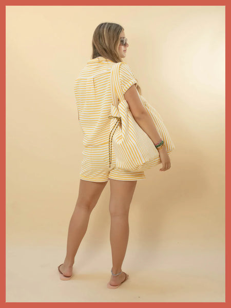 Nooki Design - Deckchair Tote Bag - Yellow mix
