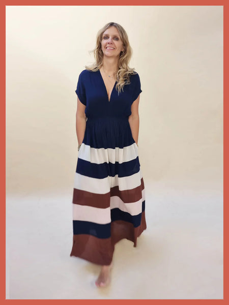 Nooki Design - Rosalie Dress - Blue Mix