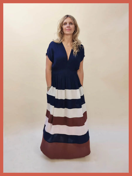 Nooki Design - Rosalie Dress - Blue Mix