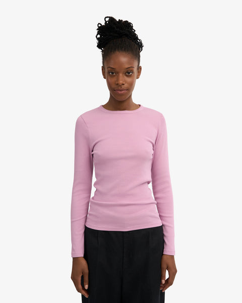 Colorful Standard - LS Rib Tee - Cherry Blossom